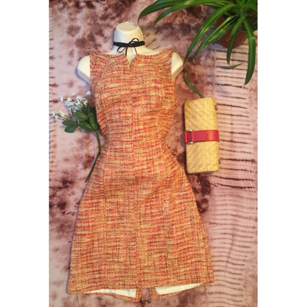 Talbots Sunshine Tweed Stealth Dress